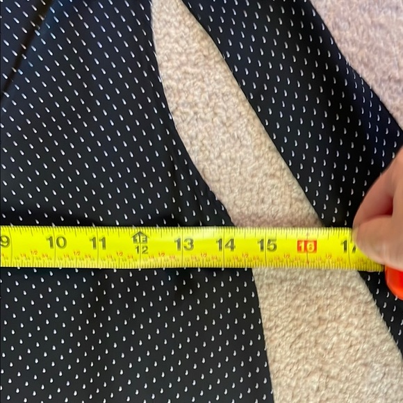 Philosophy Black Sleeveless Polkadot Tie Front Blouse - Picture 3 of 5